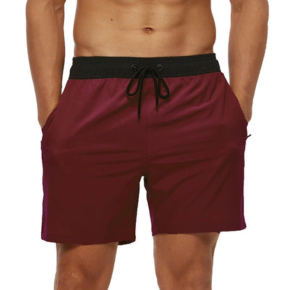 Escatch 2025 Mens Shorts Classic Quickly Dry Solid Sportswear Swim Trunks Beach Mesh Liner Surfing Traje De Baño Hombre Short
