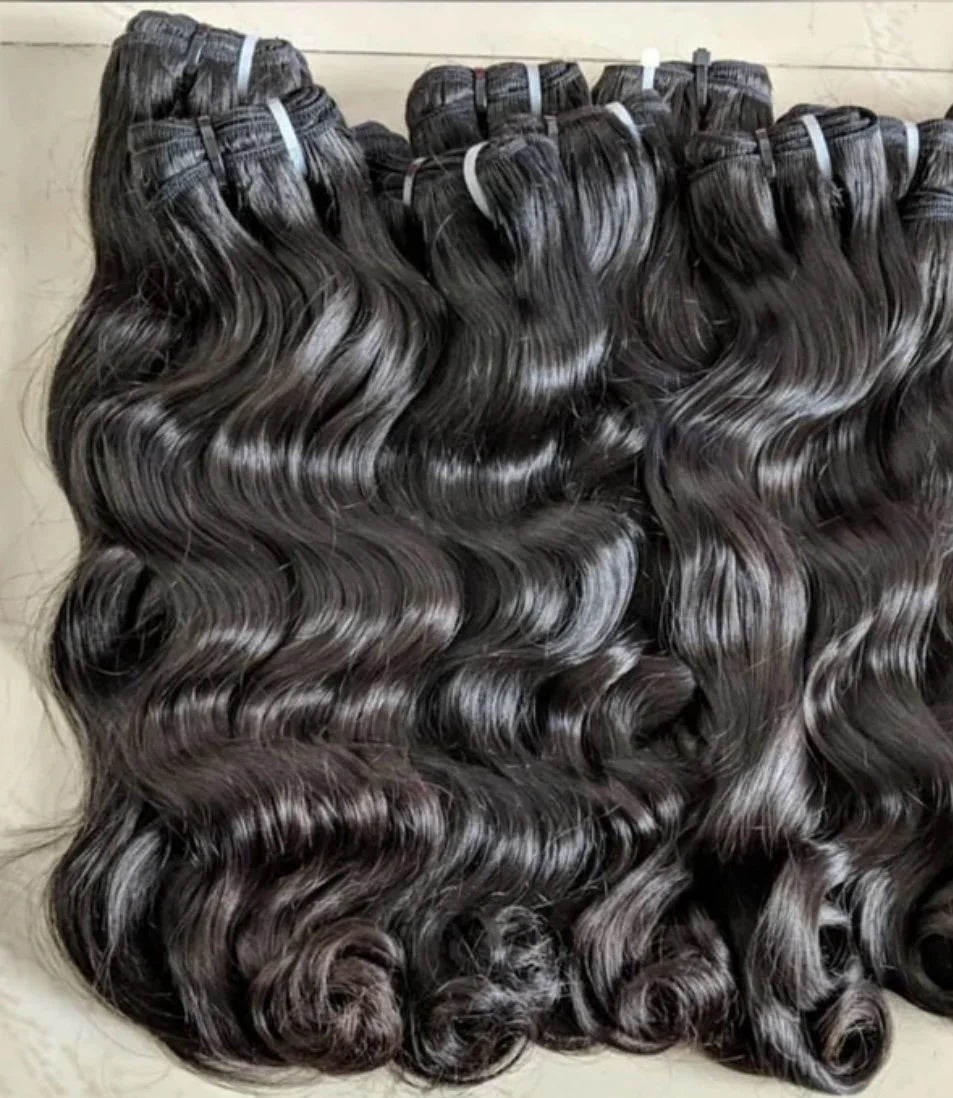 Raw Indian Hair Directly From India Natural Wave Hair Extensions No Chemical Virgin Human Hair Unprocessed Bundles