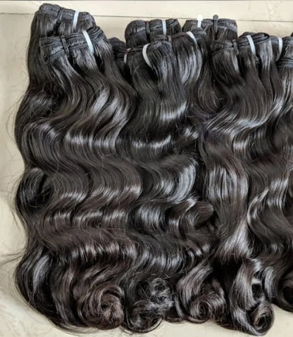 Raw Indian Hair Directly From India Natural Wave Hair Extensions No Chemical Virgin Human Hair Unprocessed Bundles