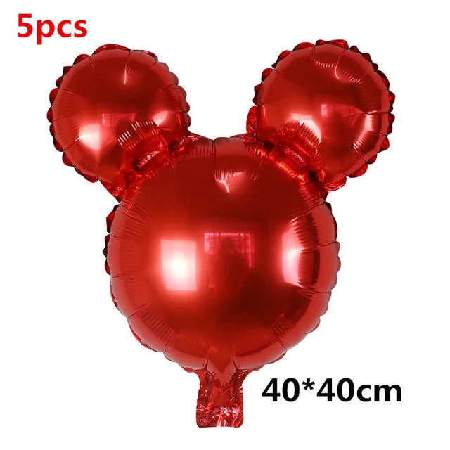 110cm Large Mickey Minnie Mouse Foil Balloons Cartoon Birthday Party Decorations Kids Baby Shower Party Baloon Toys