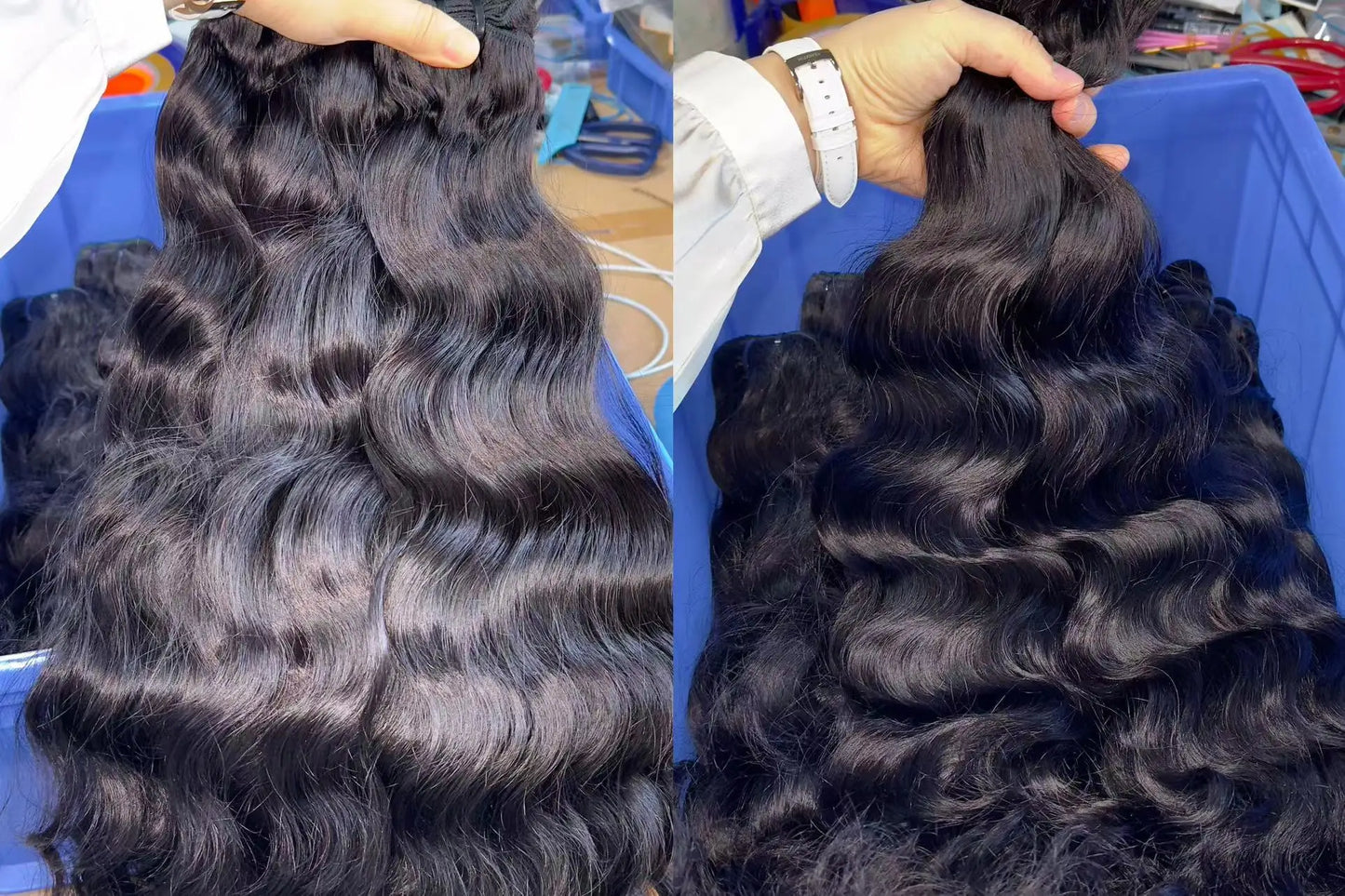 Wholesale Indian Temple Raw Unprocessed Virgin Hair Body Wave Hair Bundle Natural Black Soft Silky Indian Hair Raw Virgin