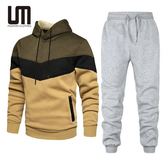 Liu Ming 2025 Custom Logo Autumn Winter Men Sportswear Hoodie Pants Tracksuit Brand Clothing Sweat Suit