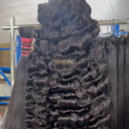 Wholesale Raw Vietnamese Human Hair Extension Raw Virgin Hair Burmese Curl