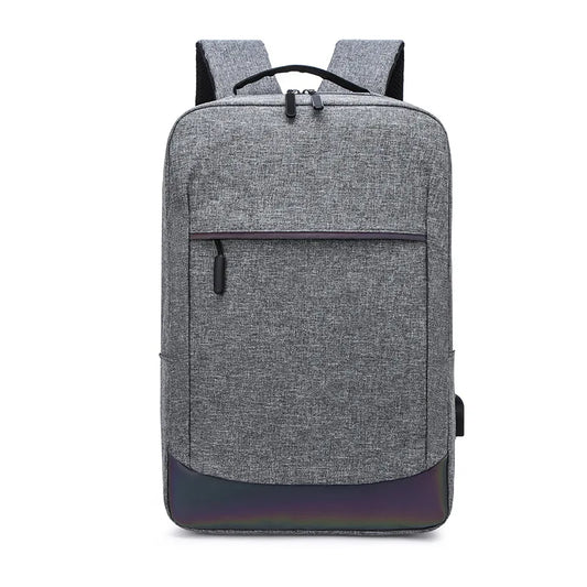 Hot Sale 14 Inch Grey Oxford Travel Business School Laptop Computer Notebook Backpack With USB Port