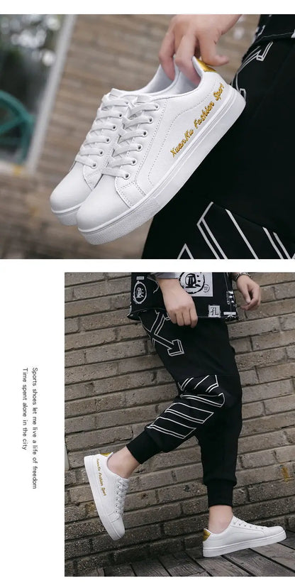 2025 Autumn Men Casual Shoes Winter Men's Board Shoes Light Sports Shoes Men Tennis Sneaker Soft White Shoes Male Flat Shoes