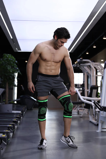 1 Piece Of Sports Men's Compression Knee Brace Elastic Support Pads Knee Pads Fitness Equipment Volleyball Basketball Cycling