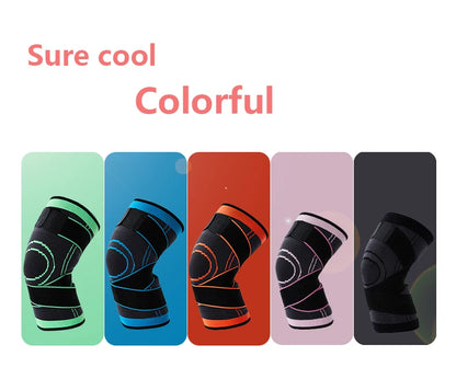 1 Piece Of Sports Men's Compression Knee Brace Elastic Support Pads Knee Pads Fitness Equipment Volleyball Basketball Cycling