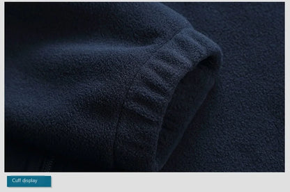 Men's clothing Coat Men Thicken Warm Army Fleece Jacket Patchwork Multi Pockets Polartec Men's Jacket and Coats windbreaker men