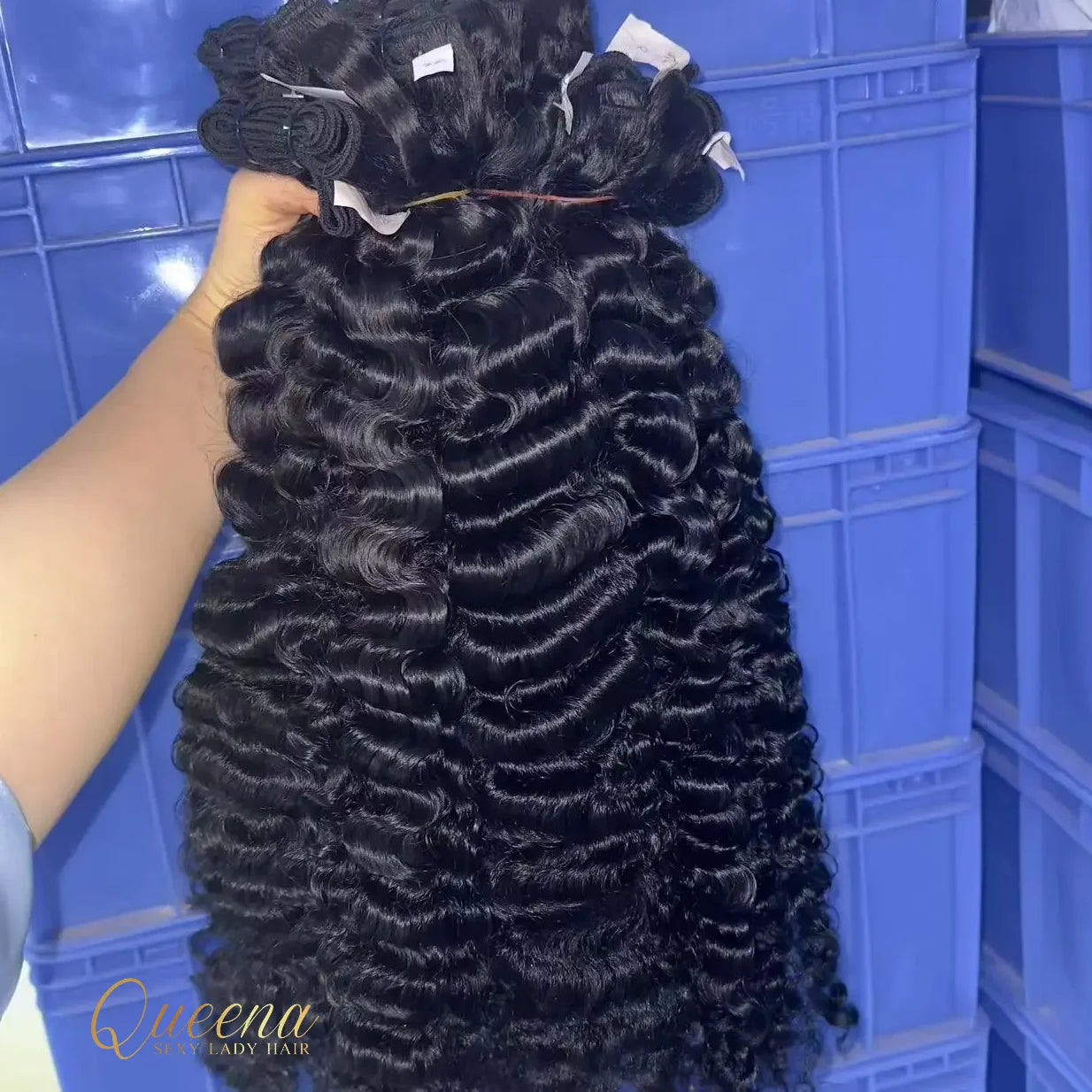 Wholesale Raw Vietnamese Human Hair Extension Raw Virgin Hair Burmese Curl