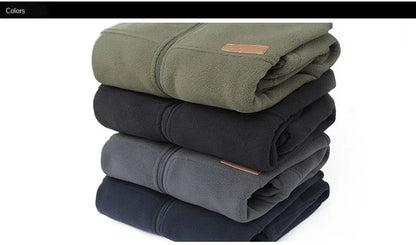 Men's clothing Coat Men Thicken Warm Army Fleece Jacket Patchwork Multi Pockets Polartec Men's Jacket and Coats windbreaker men