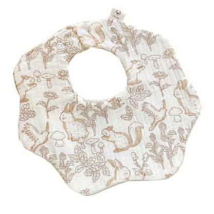 Newborn Baby Bibs for Boy Girl Cute Animal Burp Cloths Cotton Muslin Soft Infants Breathable Feeding Bibs Feeding Accessories