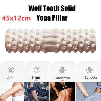 Yoga Column Gym Fitness Foam Roller Pilates Yoga Exercise Back Muscle Massage Roller Soft Yoga Block Muscle EVA Roller 30x8cm