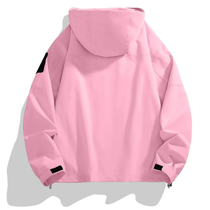 Women'S Tops Hooded Windbreaker Women'S Jacket Waterproof Coat Outdoor Travel Contrast Functional Style Solid Color Adventure