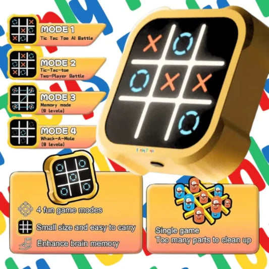 Electronic Tic-Tac-Toe Game Children's Electronic Toys Chess Set Board Games Chess Board Game For Family For Indoor Party