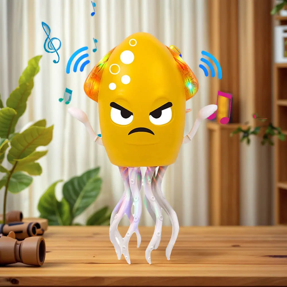 Interactive Moving Toys with Music & Light Electronic Light Up Music Toys Education Toddler Octopus Toy Children Development Toy