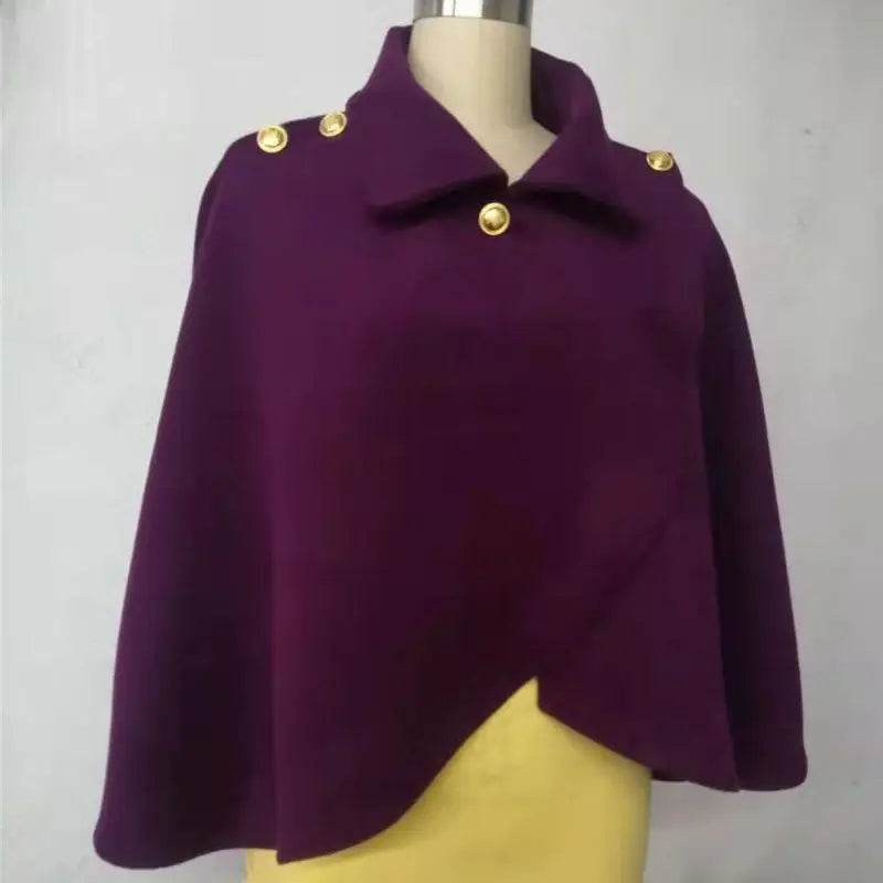 New Spring and Autumn Wool Coat for Women Ins Trendy Ins Trendy Slim Cloak Cloak Temperament Slim Small
