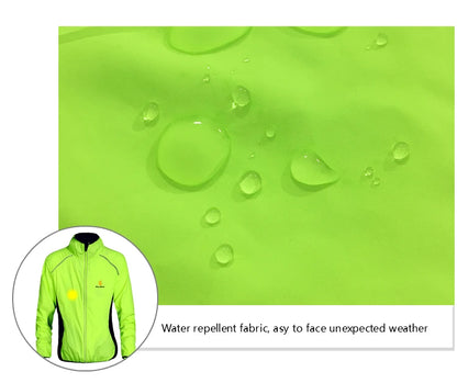WOLFBIKE Windproof Cycling Jacket Jersey Vest Wind Coat Windbreaker Jacket Outdoor Sportswear Reflective Water Repellent