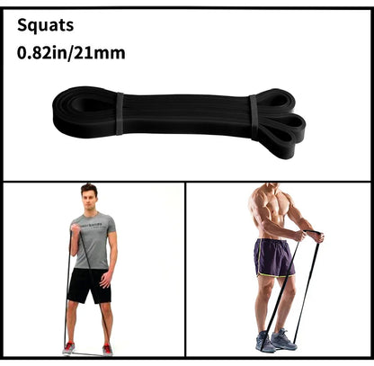 Heavy Duty Latex Resistance Band Exercise Elastic Band For Sport Strength Pull Up Assist Band Workout Pilates Fitness Equipment