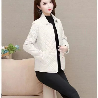 NEW Autumn Winter Coat Fashion Women's Lightweight Down Cotton Keep Warm Thin Jacket Female Korean Casual Outerwear Tops
