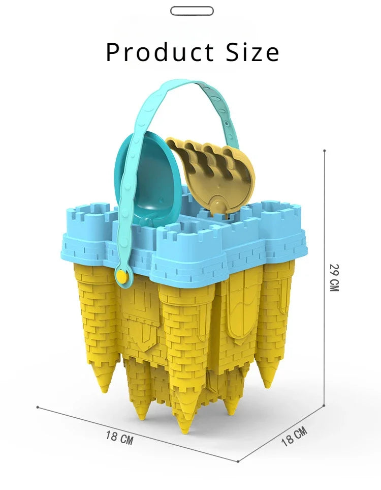 Sand Toys Castle Bucket Play Sand Set Toys Sand Scoop Children Summer Hobbies Water Fun Beach Toys for Kids Beach Acessories