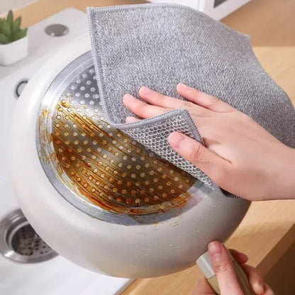 Kitchen Cleaning Mesh Metal Cloth Wipes Scraper Cloth Clean Food Frets Metal Fabric Kitchen Towels for Guests in The Kitchen