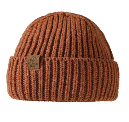 Winter Hats For Men Thickened Knitted Beanie Ear Protection Solid Color Cold Hat Keep Warm Baggy Cap Male Korean Elastic New