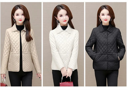 NEW Autumn Winter Coat Fashion Women's Lightweight Down Cotton Keep Warm Thin Jacket Female Korean Casual Outerwear Tops