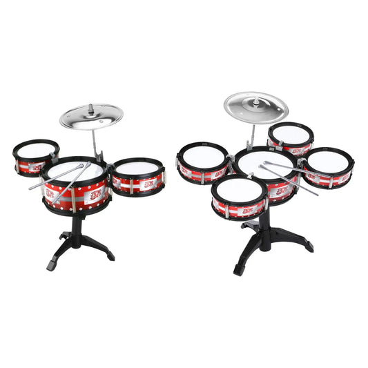 Toddlers Educational Drum Set Musical Toys Sensory Toy Kids Drum Set for Children 1 2 3 4 Years Old Kindergarten Kids Girls Boys