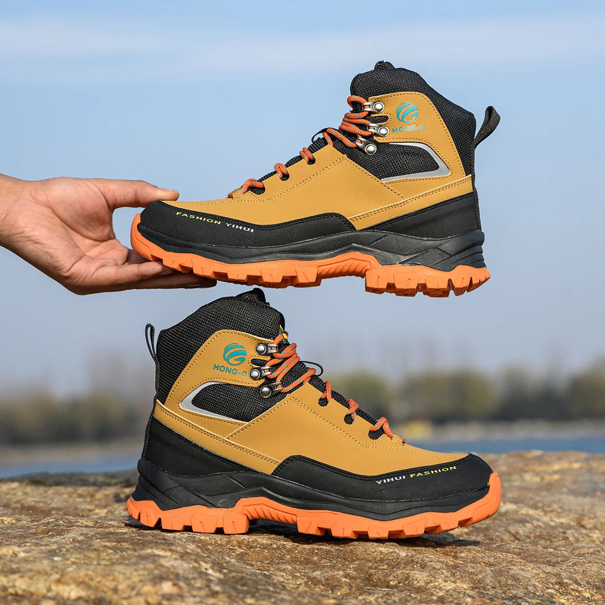 Indestructible Work Boots MEN'S AND WOMEN'S Style Waterproof Work Sports Shoes Steel Toe Boots Anti-puncture Protective Shoes