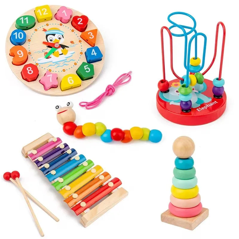 Baby Toys Kids 3D Wooden Puzzles Early Learning Baby Games Toys Educational Wooden Toys For Children Birthday Gifts