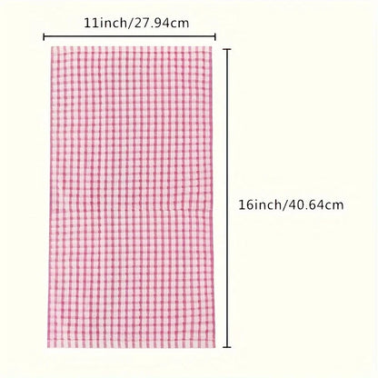 6PCS Cotton Kitchen Tea Towels Absorbent Lint Free Catering Restaurant Cloth Dish Towels Cleaning Cloth Kitchen Cleaning Towel