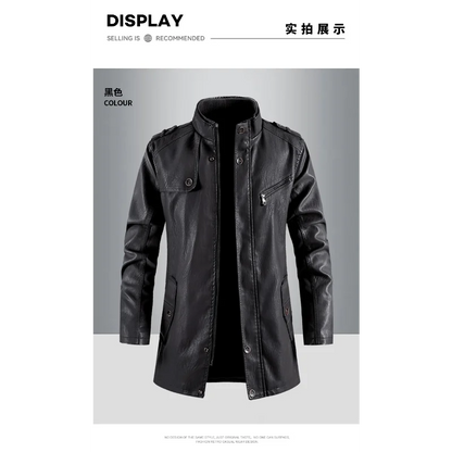 Men Medium and long Trench Coat  American Style Waterproof Windproof Long Jacket Business Casual Overcoat Spring Fall Outerwear