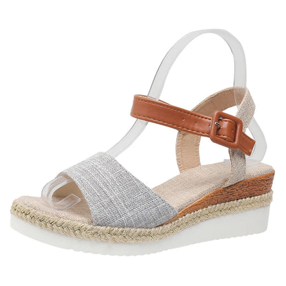 Summer Shoes Sandals Women Soft Sandals Ladies Slip On Sandals For Women Wedge Ladies Shoes Plus Size Footwear Slipper Female