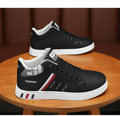 Men's Boots Spring Autumn Men High Top Ankle Boots White Breathable Men's Casual Shoes for Men Sneakers Platform New Men's Boots