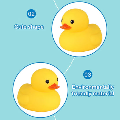 Baby Bath Toys Cute Duck Baby Gift Bathroom Rubber Large Yellow Duck Bathing Playing Water Kawaii Squeeze Float Ducks