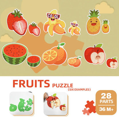 Children's puzzle toys, early education enlightenment cognition, cartoon patterns multiple themes