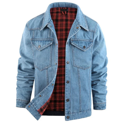 Men's Spring and Autumn Fashion Versatile Jacket Pure Cotton Casual Loose Collar Jacket High end Business workwear Top Coat
