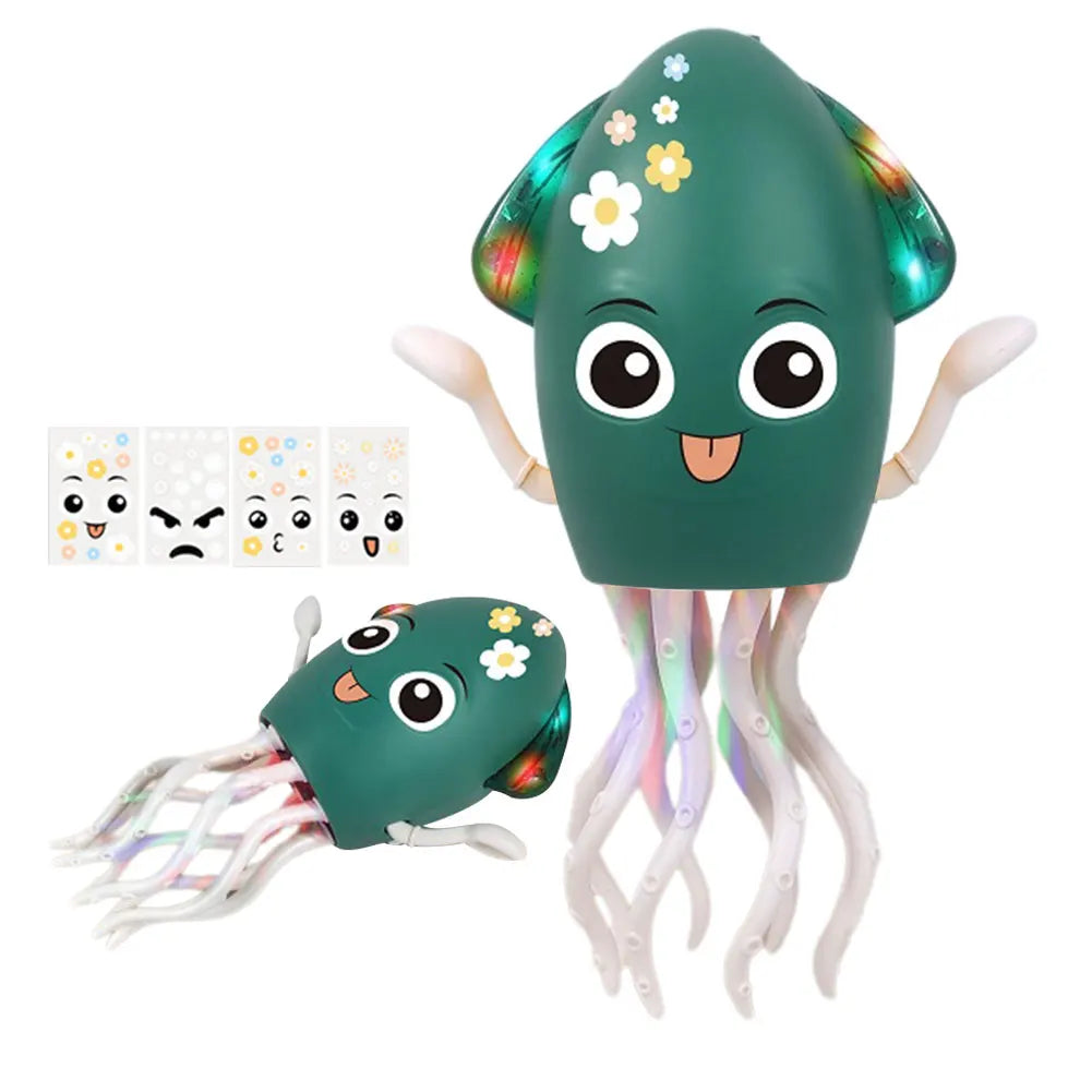 Interactive Moving Toys with Music & Light Electronic Light Up Music Toys Education Toddler Octopus Toy Children Development Toy