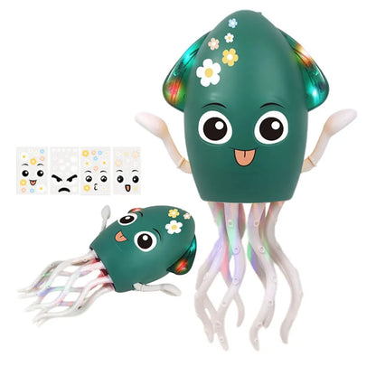 Interactive Moving Toys with Music & Light Electronic Light Up Music Toys Education Toddler Octopus Toy Children Development Toy