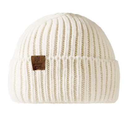 Winter Hats For Men Thickened Knitted Beanie Ear Protection Solid Color Cold Hat Keep Warm Baggy Cap Male Korean Elastic New