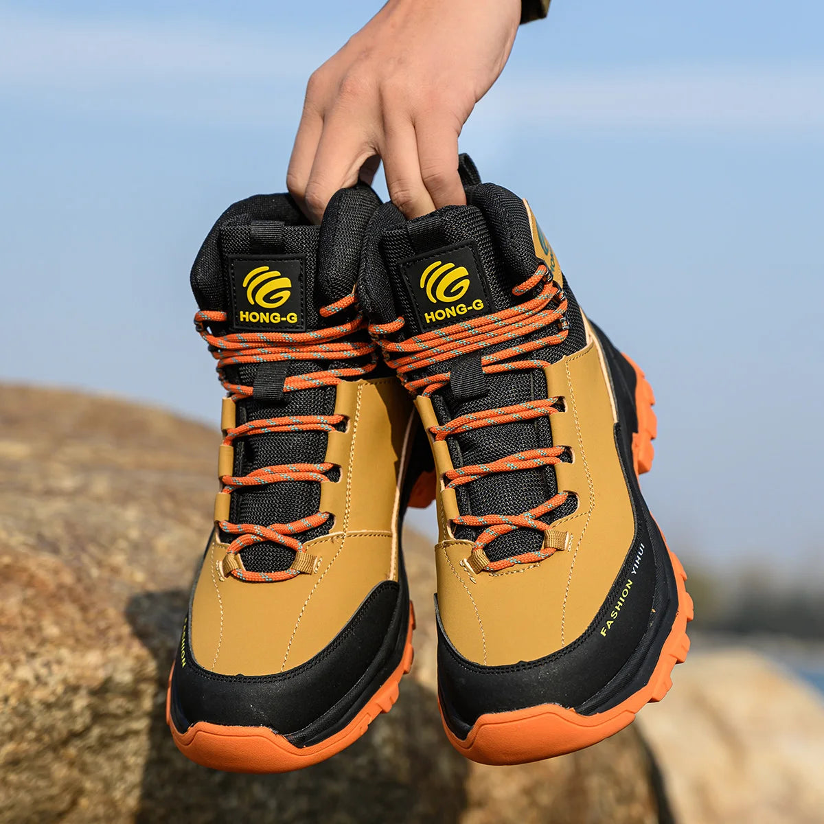 Indestructible Work Boots MEN'S AND WOMEN'S Style Waterproof Work Sports Shoes Steel Toe Boots Anti-puncture Protective Shoes