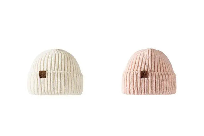 Winter Hats For Men Thickened Knitted Beanie Ear Protection Solid Color Cold Hat Keep Warm Baggy Cap Male Korean Elastic New