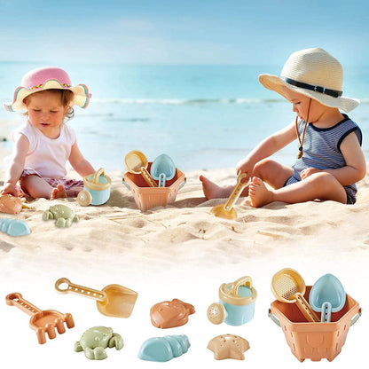 Baby Beach Toys Children Outdoor Games Sand Play Set Infants Digging Sand Plastic Shovels Buckets Water Play Beach Toys for Kids