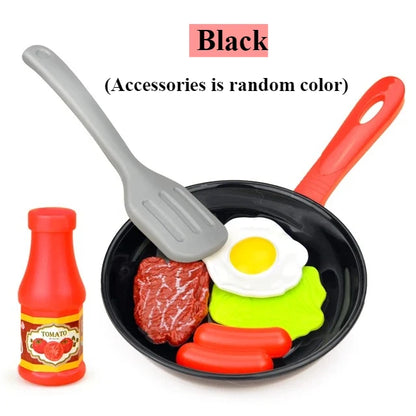 Children Imitate Kitchen Food Toys Birthday Cake Egg Tower Cooking Utensils Steak Fried Eggs Hot Dogs House Games Holiday Gifts