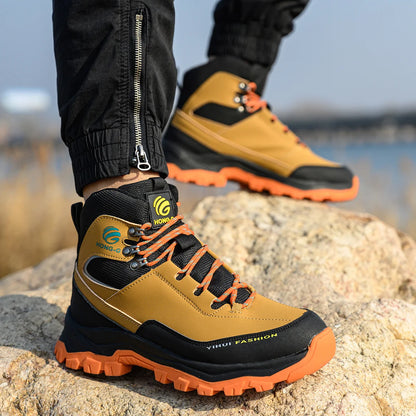 Indestructible Work Boots MEN'S AND WOMEN'S Style Waterproof Work Sports Shoes Steel Toe Boots Anti-puncture Protective Shoes