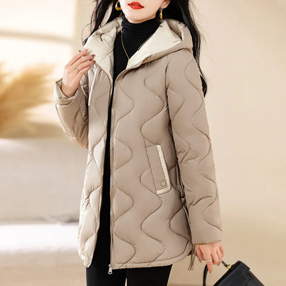 Women's Warm Cotton Jacket Winter Simple And Fashionable Women's Coat Plus Size Windproof Jacket Women's Top