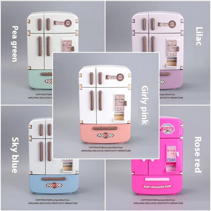 Children's toys simulated refrigerator girl boy large kitchen mini food play house holiday gift wisdom