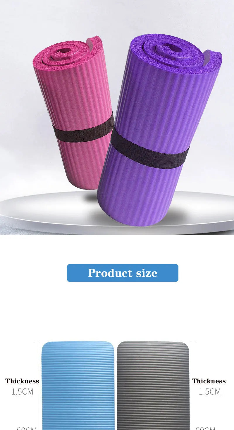 1.5cm Extra Thick Sport Knee Pad Non-slip Foam Yoga Pads Fitness Crossfit Pilate Mat Workout Sport Plank Cushion Gym Equipment