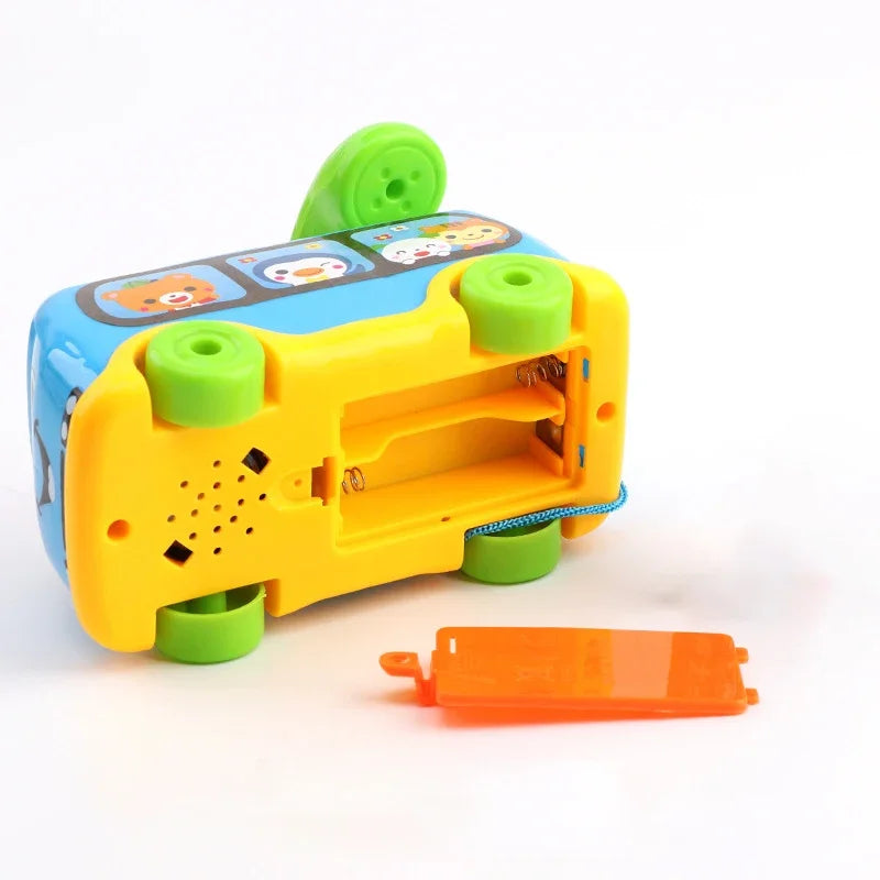 Baby Cartoon Music Car Children's Singing Phone Car Toy Educational Early Education Machine Toy Christmas Gift Random color