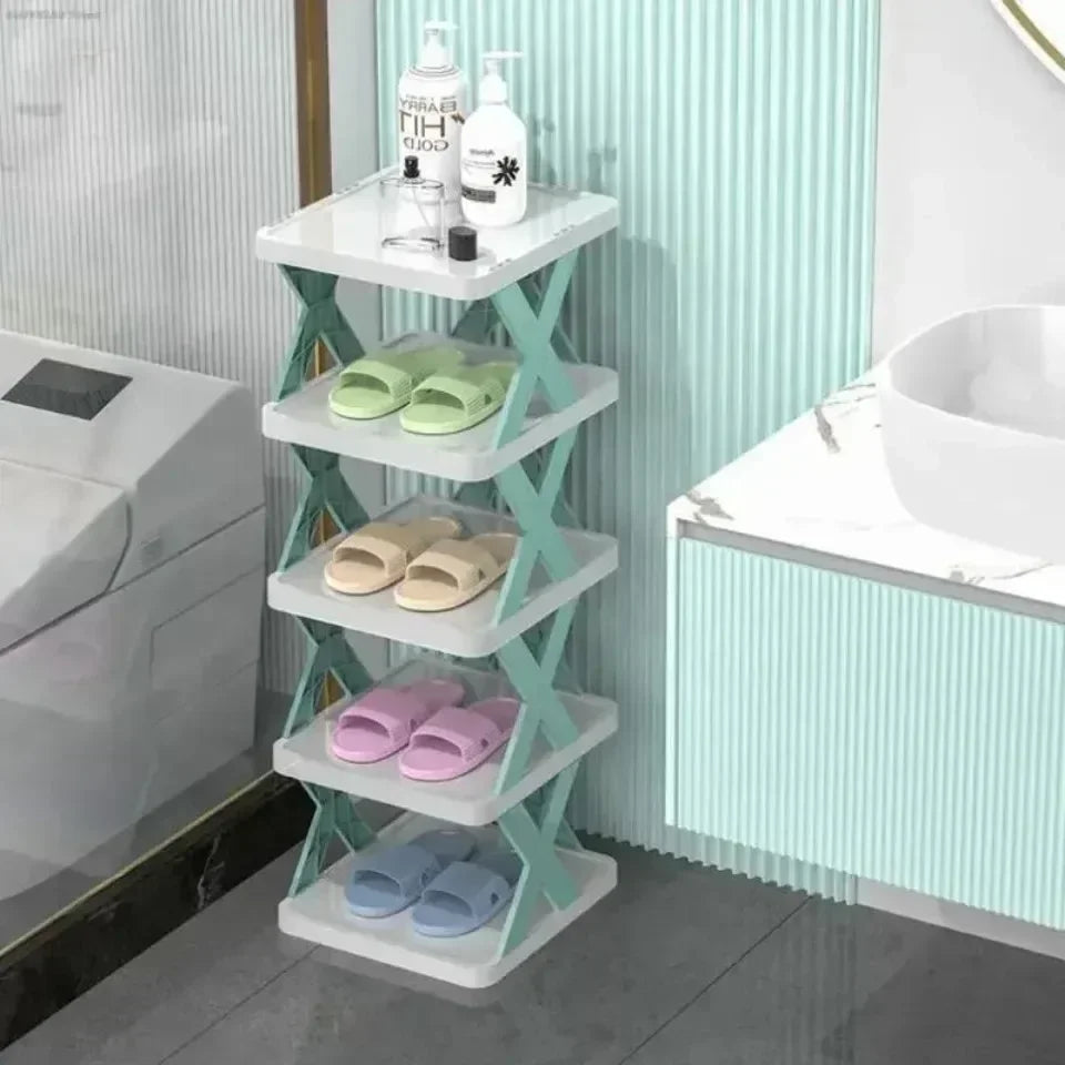 Multi-Ayer Shoe Rack Diy Organizer Clothes Storage Organizer Storage Shoes Shelf Racks Multi-Layer Detachable Storages Cabinet